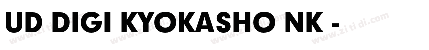 UD DIGI KYOKASHO NK 字体转换